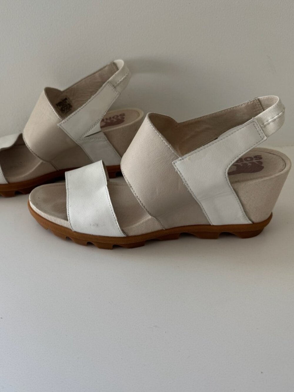 Sorel Women's Joanie II Slingback Wedge Sandal - Sea Salt Sz US10.5